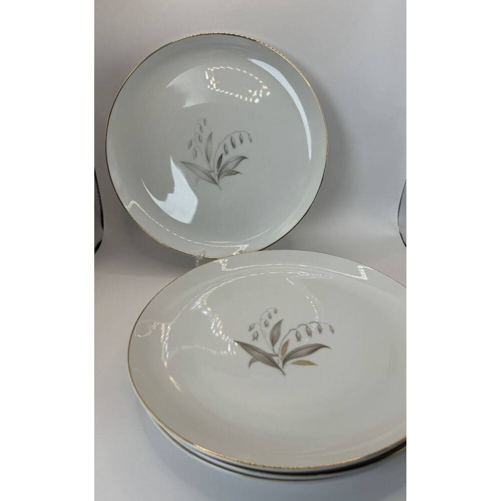 KAYSONS VTG Mid-Century Modern 1961 Golden Rhapsody Set of 4 Dinner Plates 9.25"